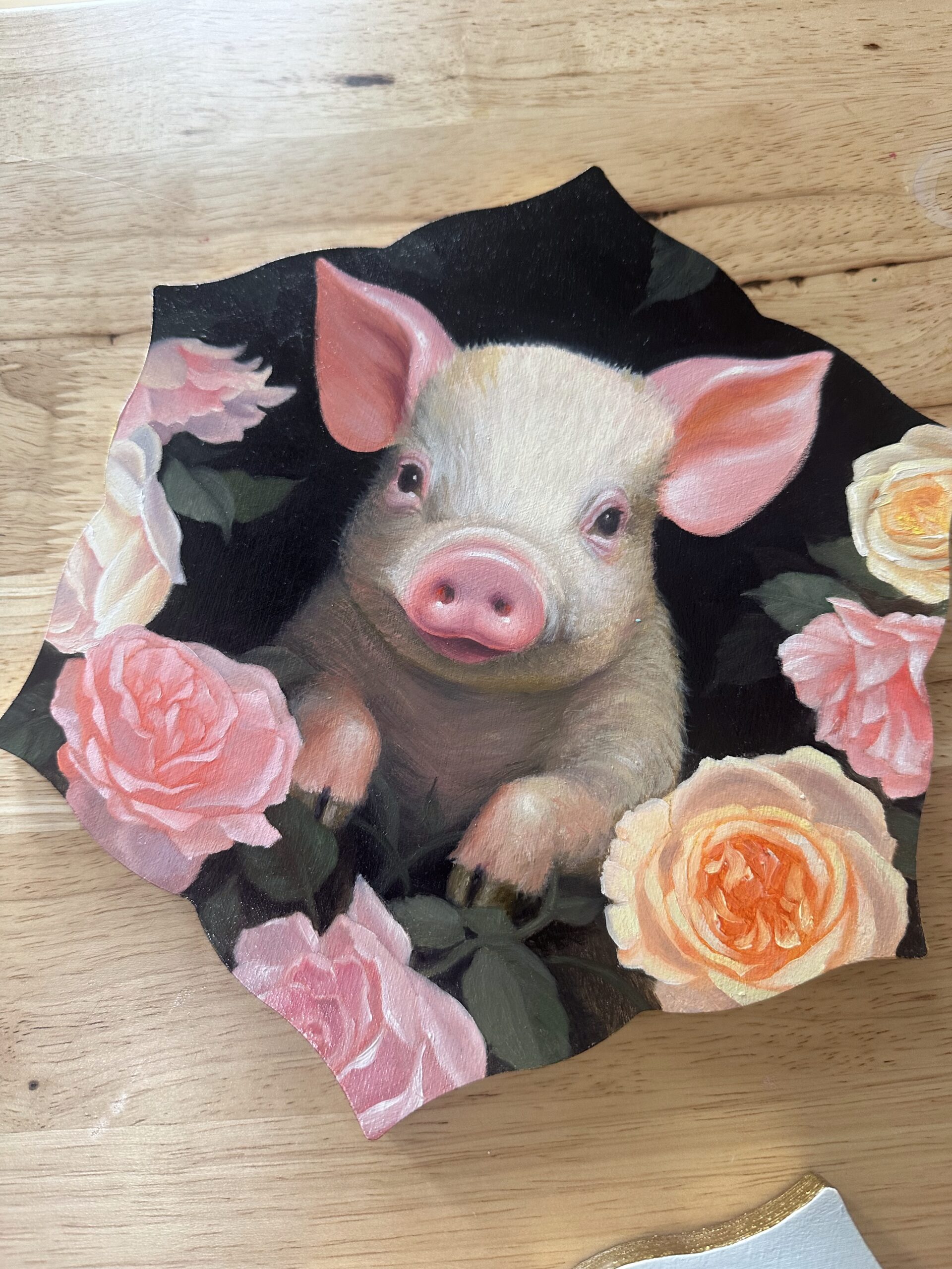 Mini Piglet Paintings - Pig & Petal