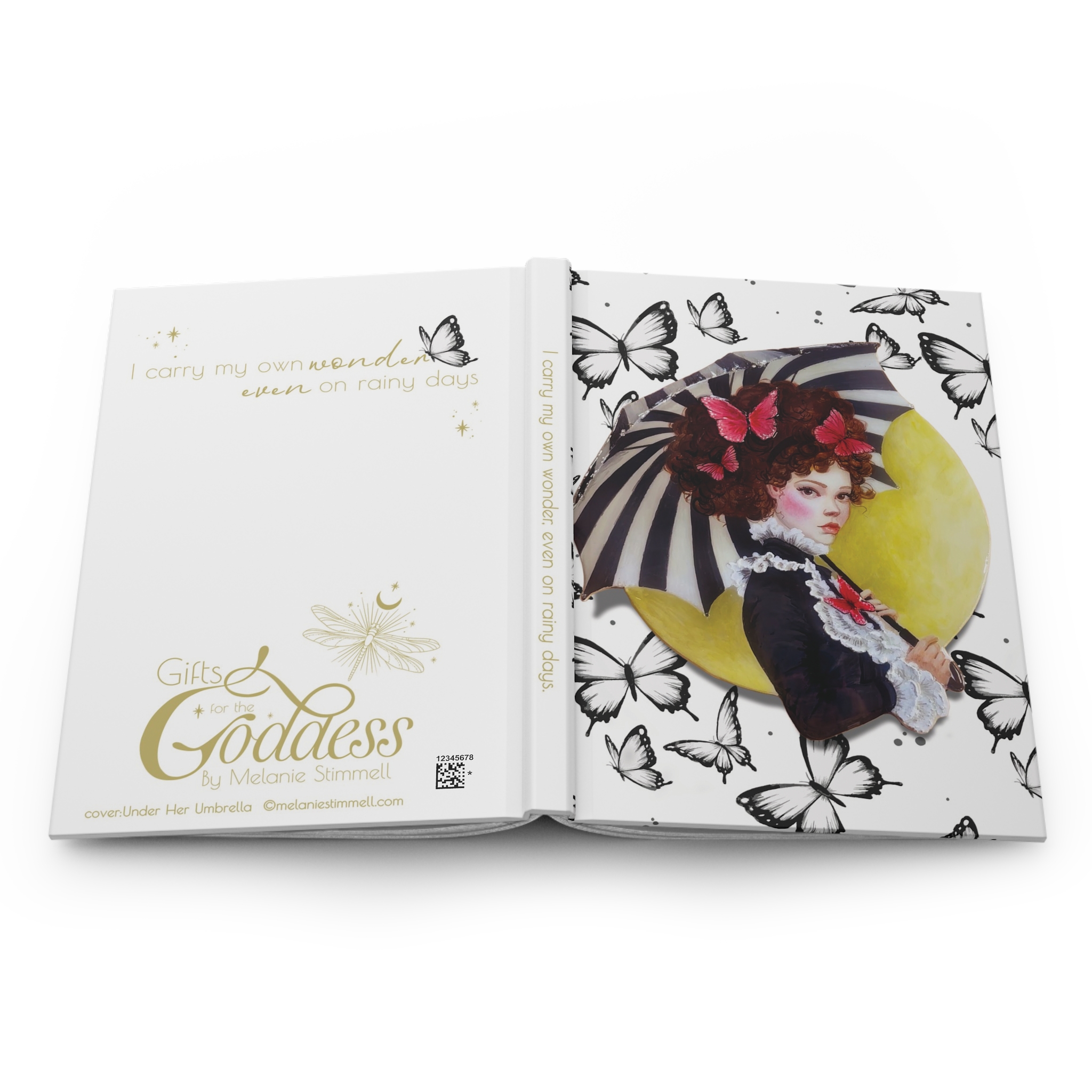 Victorian Butterfly Hardcover Journal — Under Her Umbrella Art Notebook - Image 6