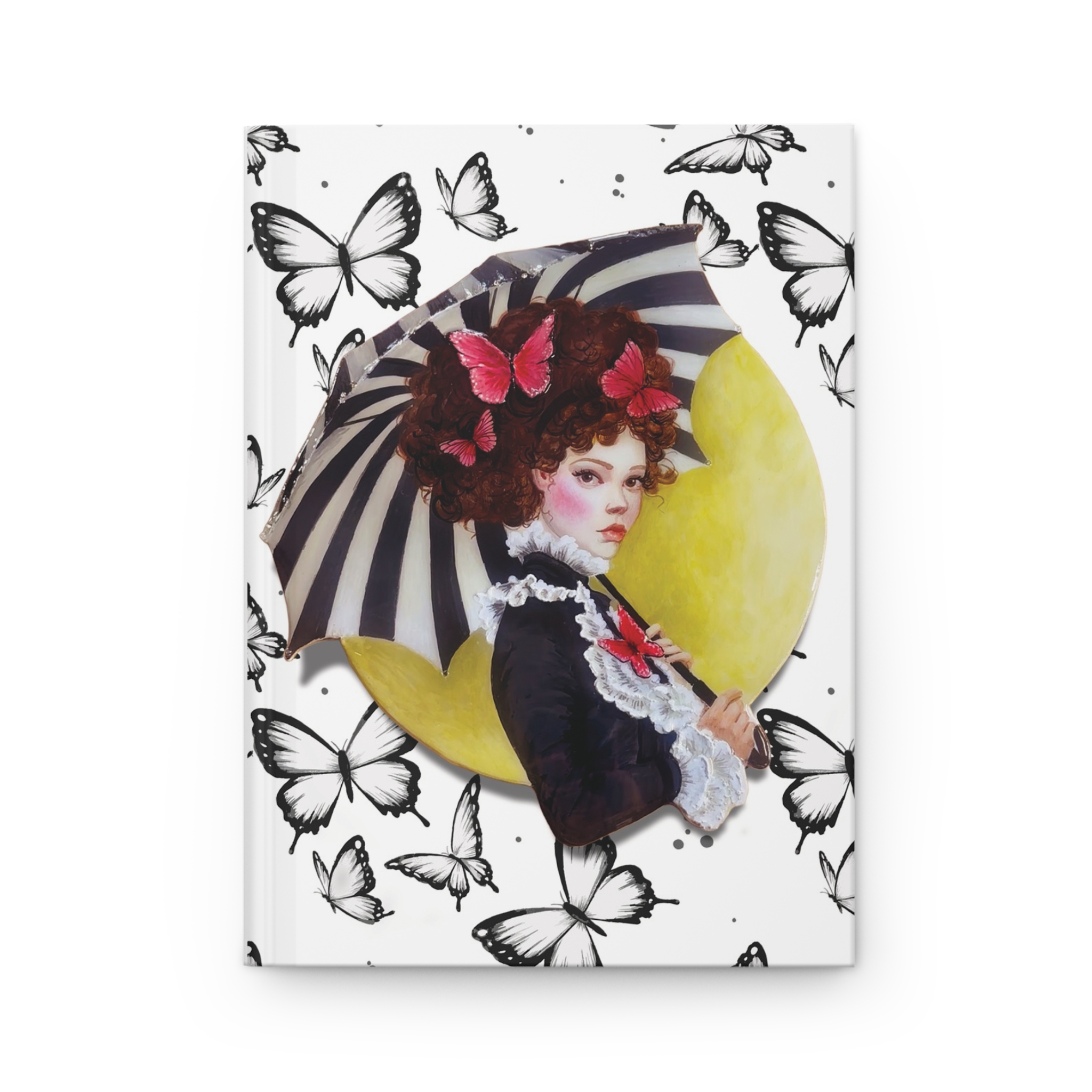 Victorian Butterfly Hardcover Journal — Under Her Umbrella Art Notebook