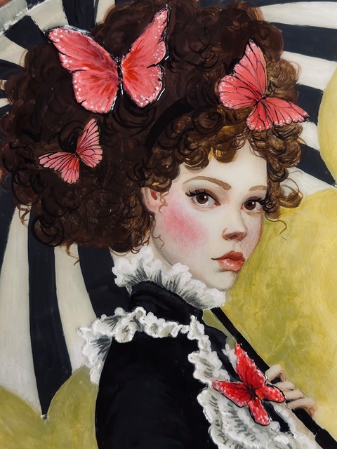 Monthly - Mini: Under Her Umbrella — Moon Medallion - Image 3