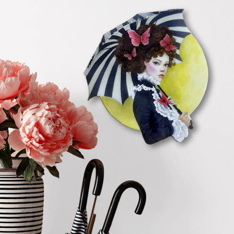 Monthly - Mini: Under Her Umbrella — Moon Medallion - Image 2